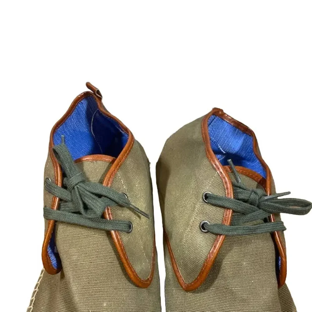 Vogas Sendas Men’s Olive Chukka Desert Lace Up Casual Boots Size 46
